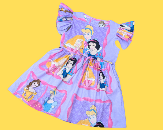 Handmade, Upcycled Disney Princesses, Cinderella, Belle, Snow White and Aurora, Bedsheet Dress Size M