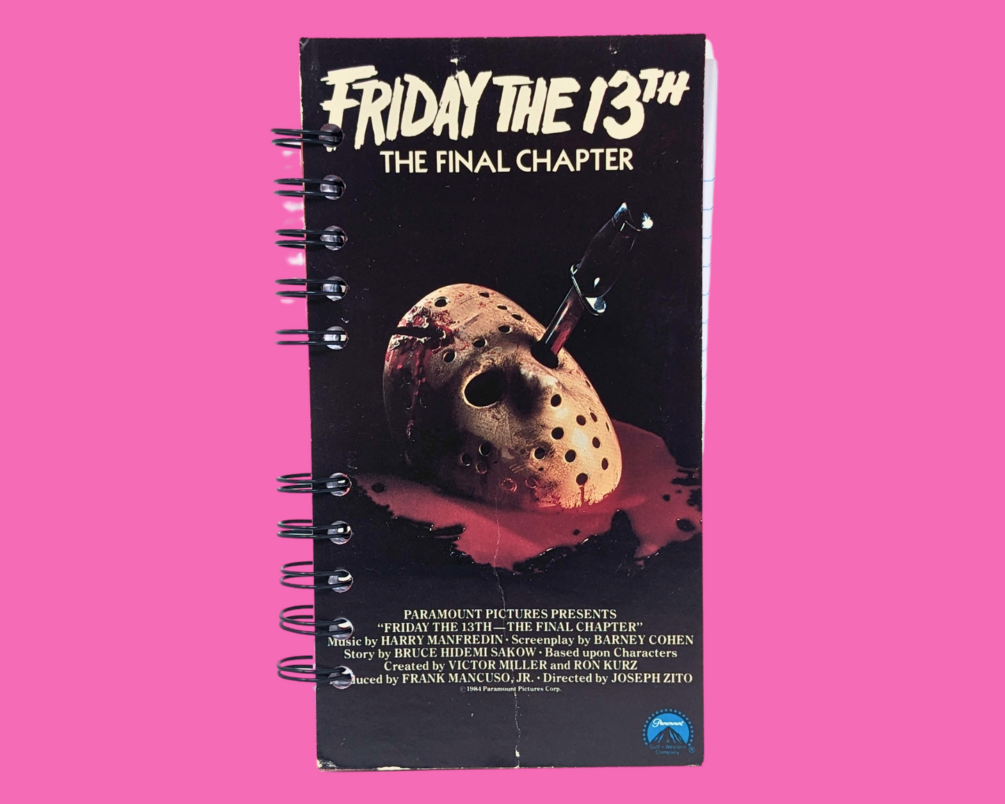 Friday The 13th The Final Chapter VHS Movie Notebook