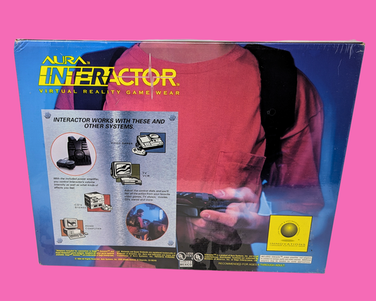 Vintage 1990's Aura Interactor Virtual Reality Game Wear, Sealed, Brand New