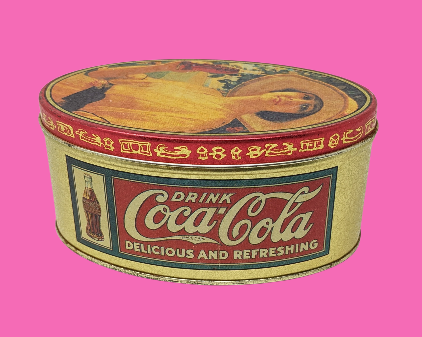 Vintage 1990's Coca Cola Tin Box