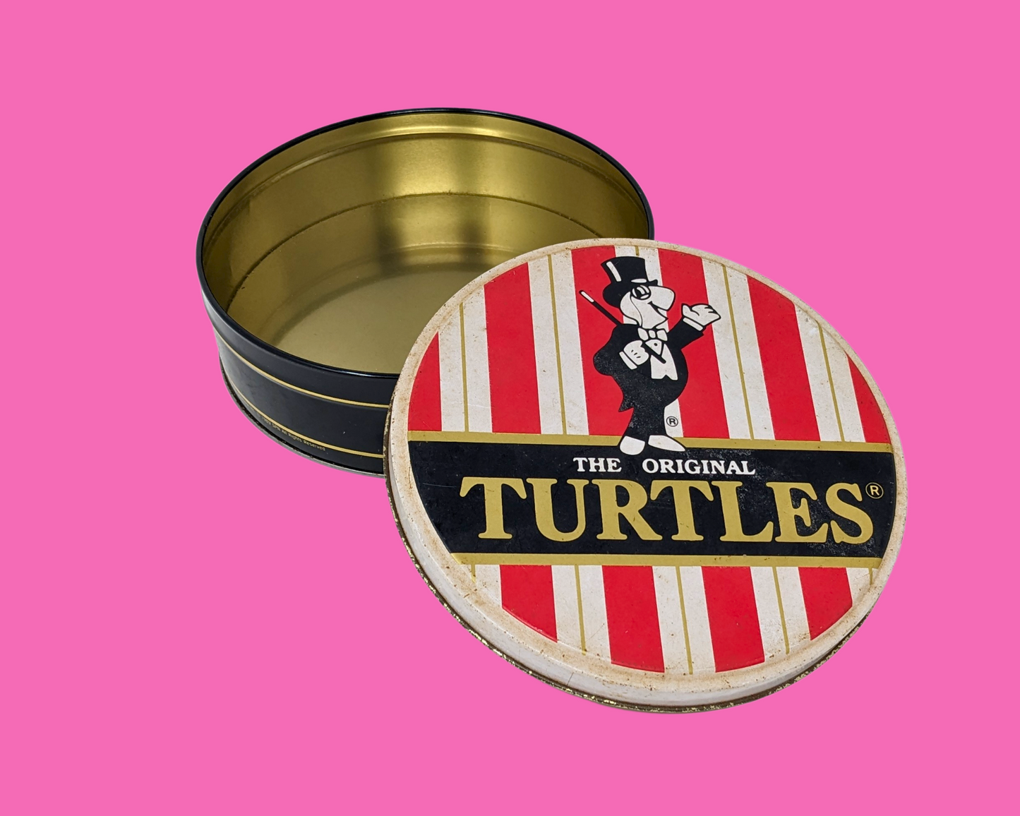 Vintage 1990's Turtles Chocolate Tin Box