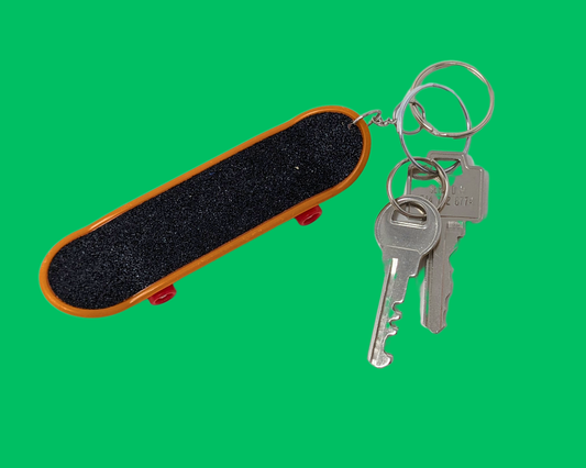 Handmade, Upcycled Skateboard Toy Keychain