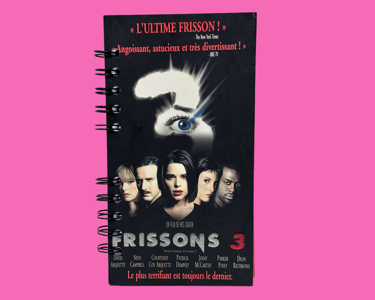 Scream 3 French Version VHS Movie Notebook