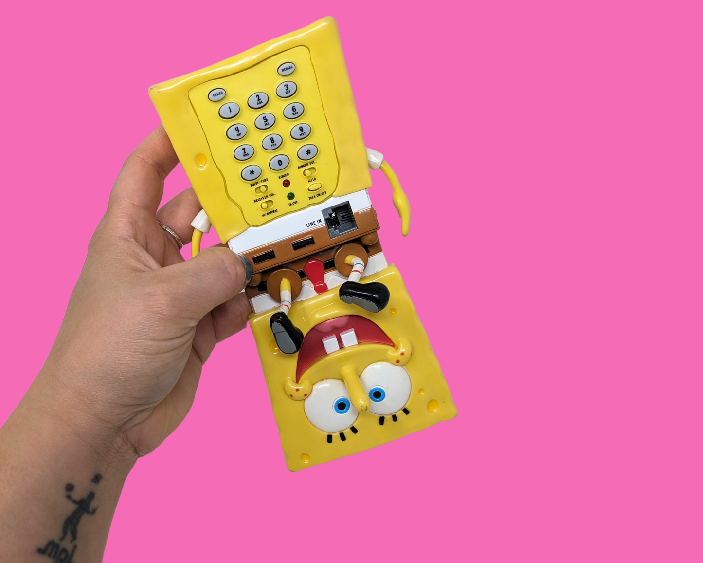 Y2K Sponge Bob Square Pants Telephone, Works But Doesn't Ring
