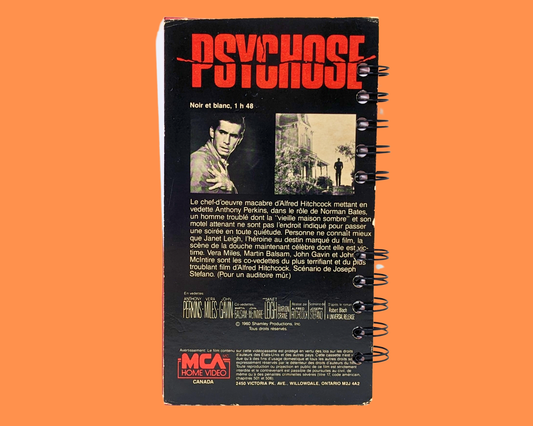 Psycho VHS Movie Notebook