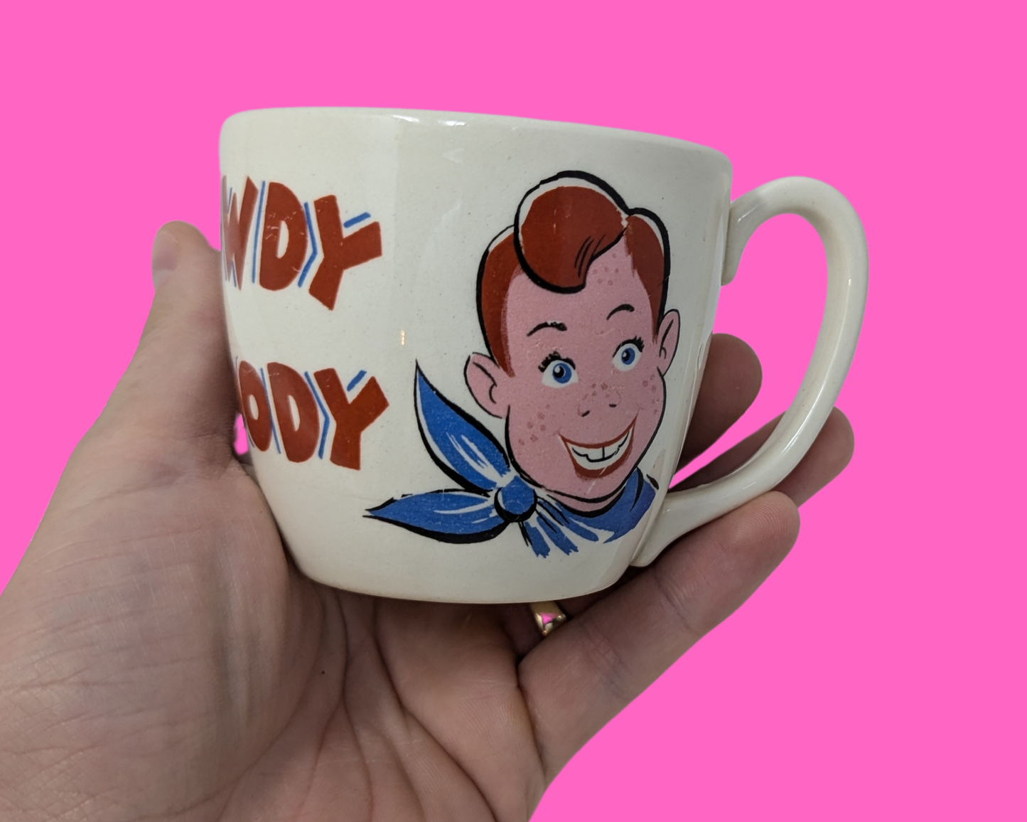 Vintage 1960's Iowdy Doody Collectible Cup