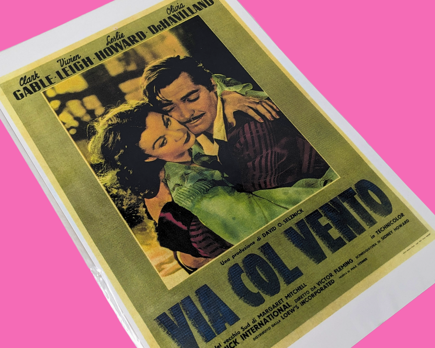 Italian Poster of Gone with the Wind