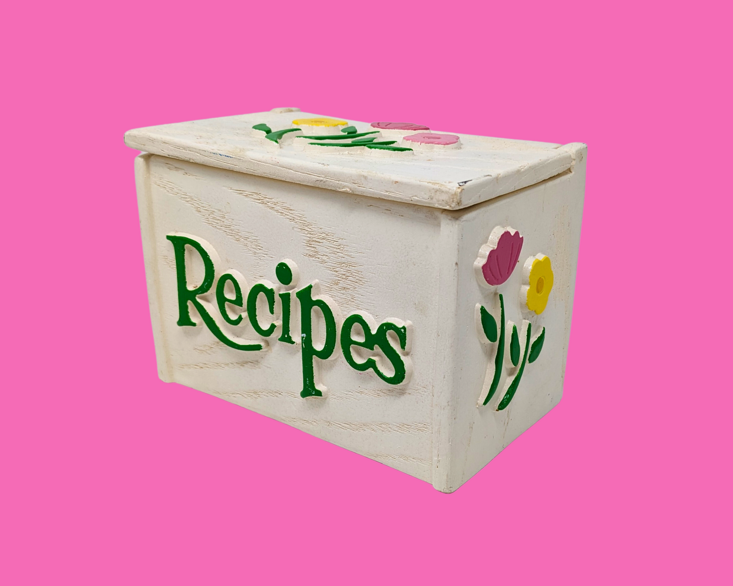 Vintage 1960's Small Recipe Box