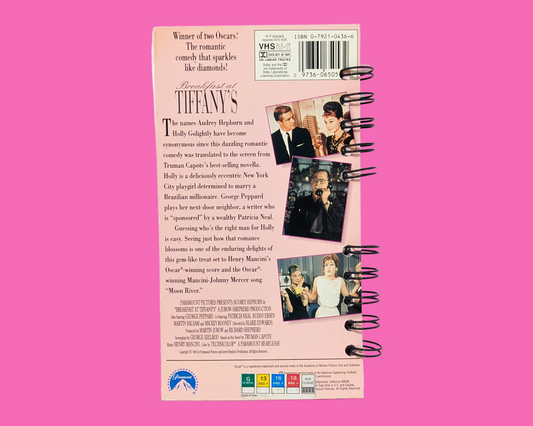 Breakfast at Tiffany's VHS Movie Notebook