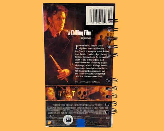 The Order VHS Movie Notebook