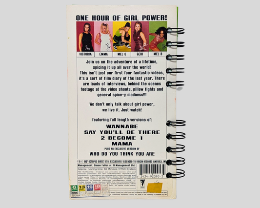 Spice Girls One Hour Of Girl Power VHS Movie Notebook