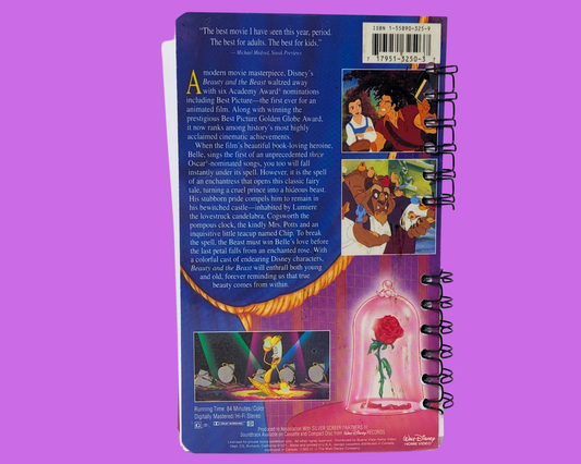 Beauty and the Beast, Walt Disney VHS Movie Notebook