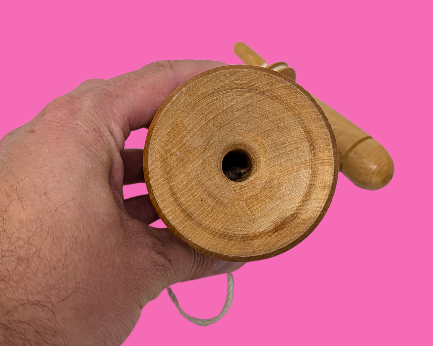 Vintage Wooden Cup & Ball Game