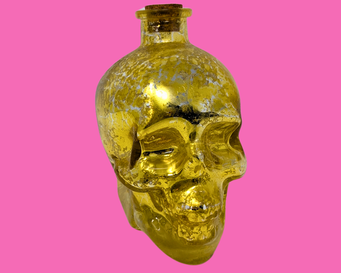 Glass Bottle Representing a Skull