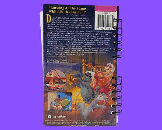 The Aristocats, Walt Disney VHS Movie Notebook