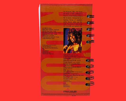 Tina Turner Rio '88 VHS Movie Notebook