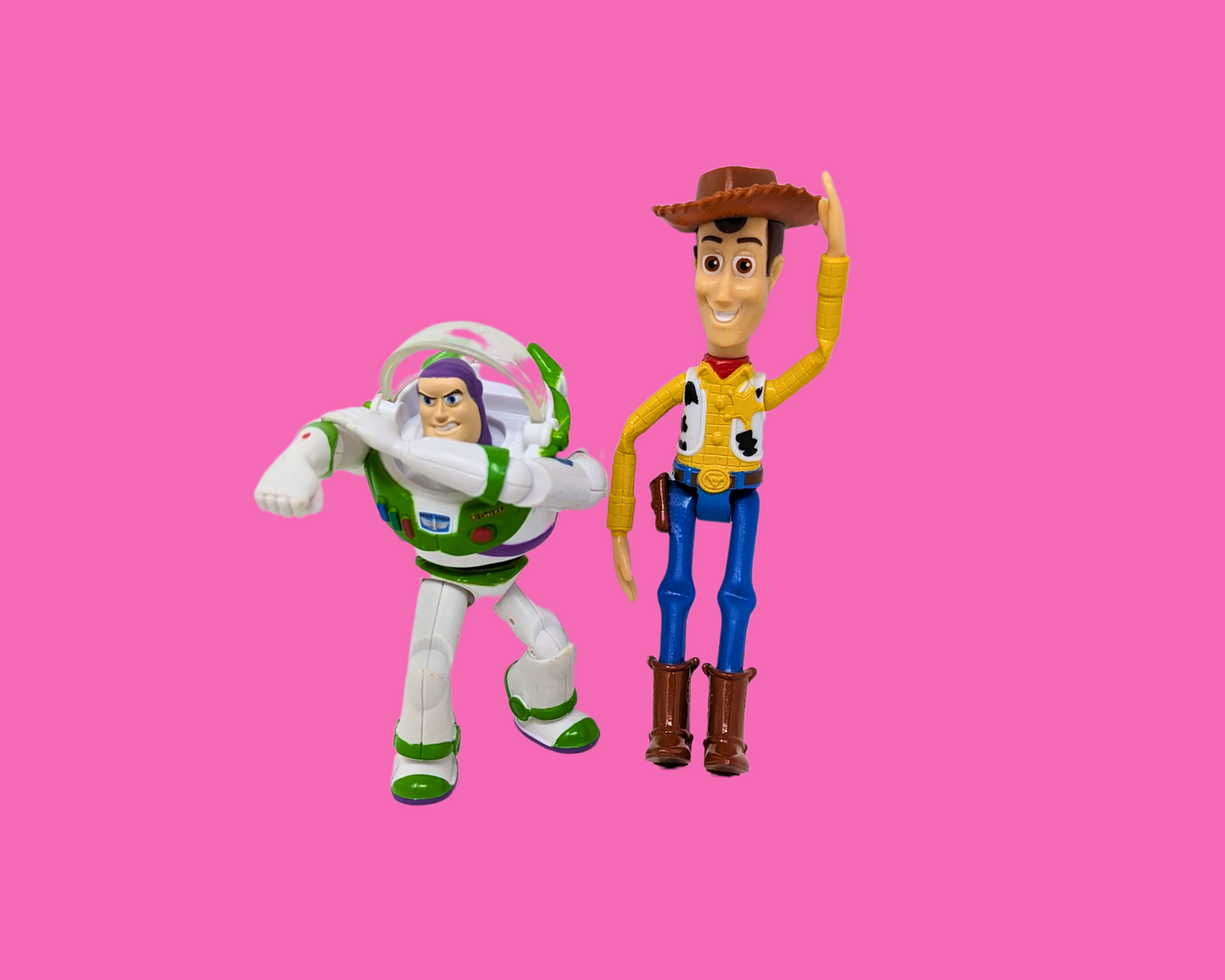 Vintage 1990's Toy Story Woody, Jessie and Bullseye