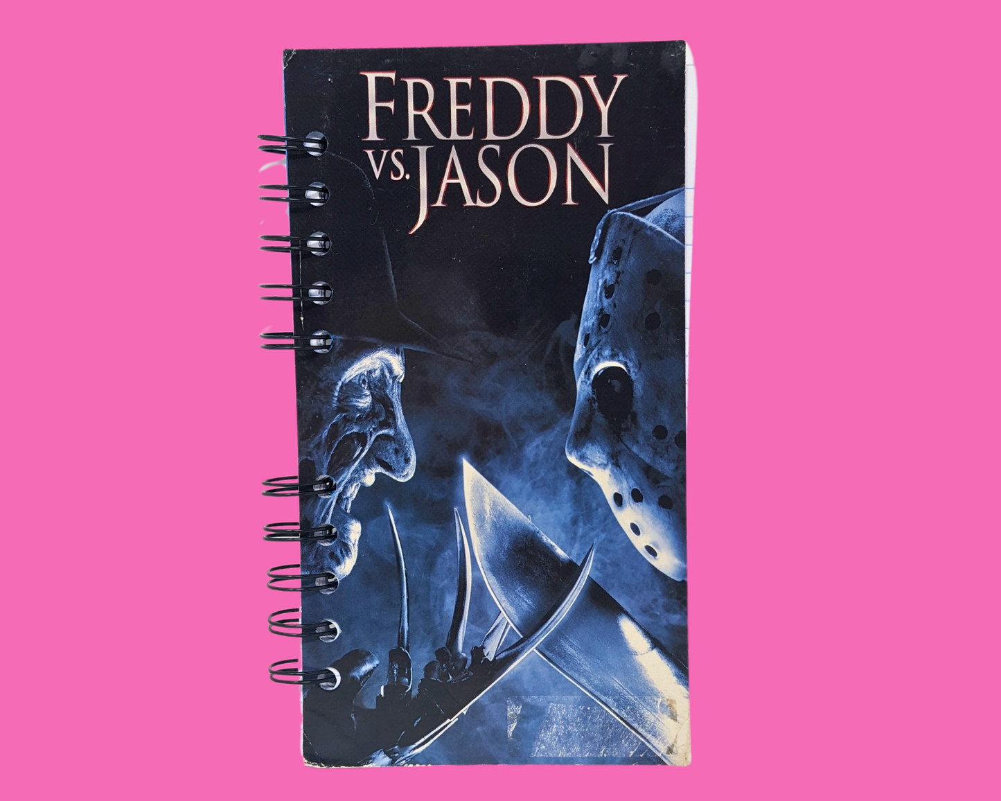 Freddy VS. Jason VHS Movie Notebook