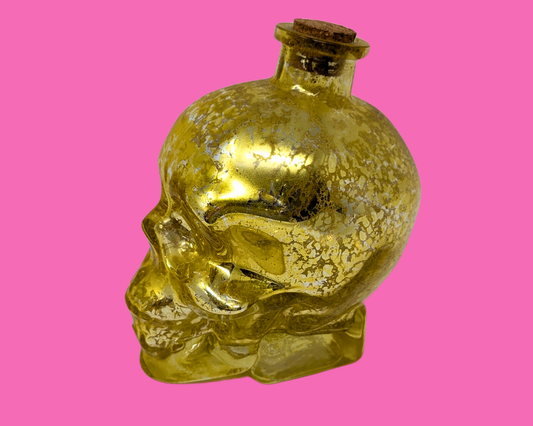 Glass Bottle Representing a Skull