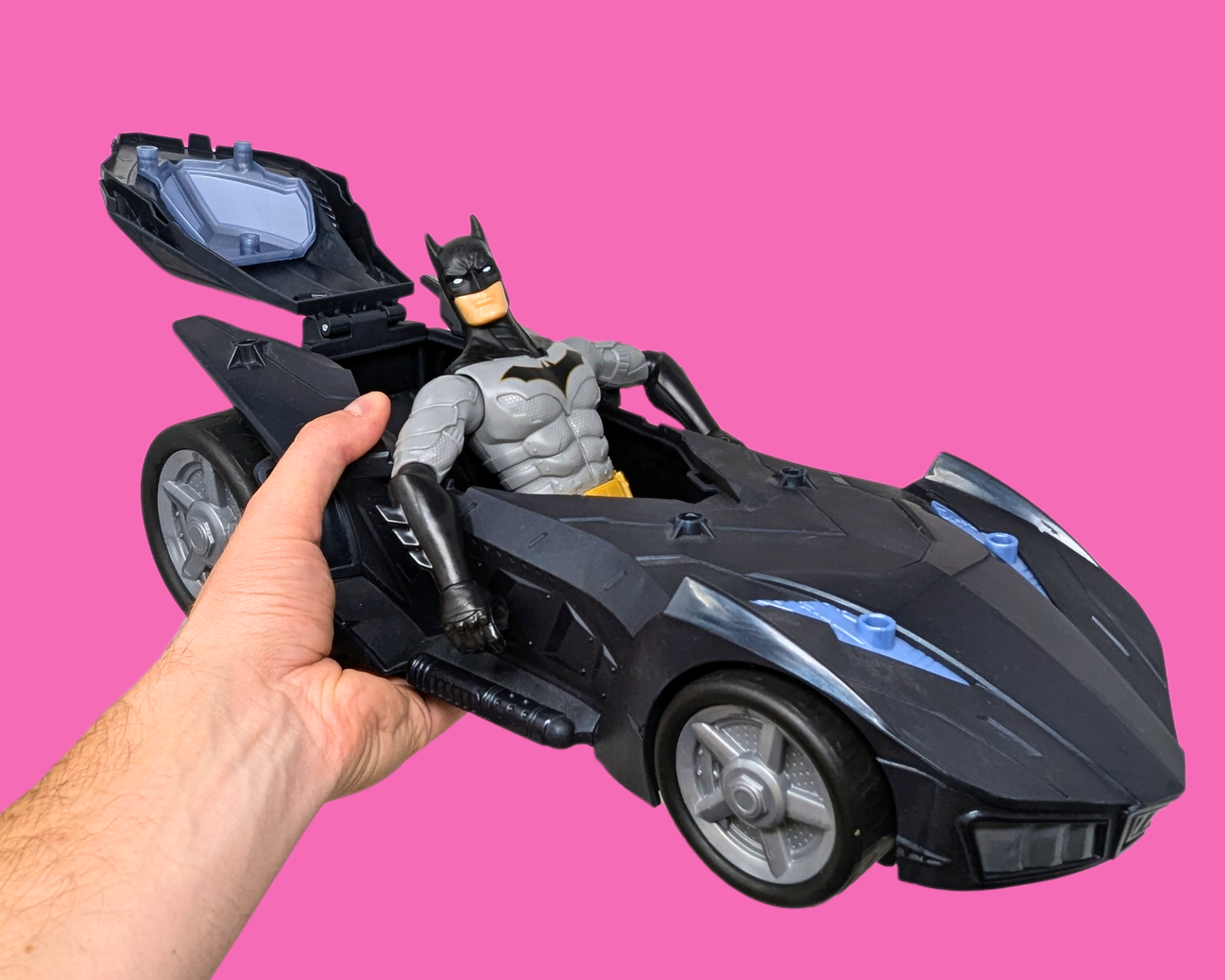 Mattel 2018 Comics Batmobile and Batman Toy