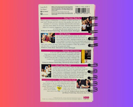 Sex and the City Season 3 Volume 3 VHS Movie Notebook