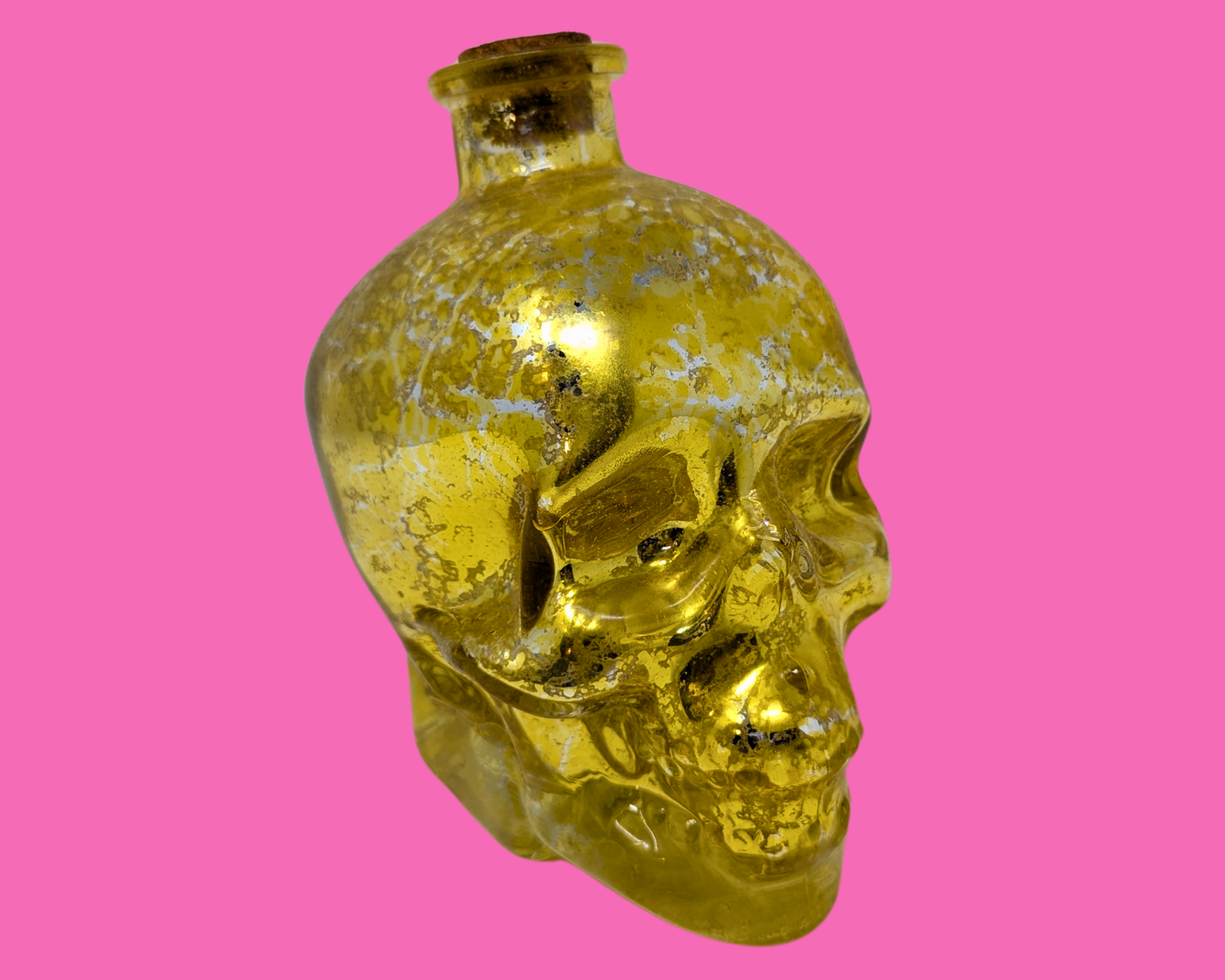 Glass Bottle Representing a Skull