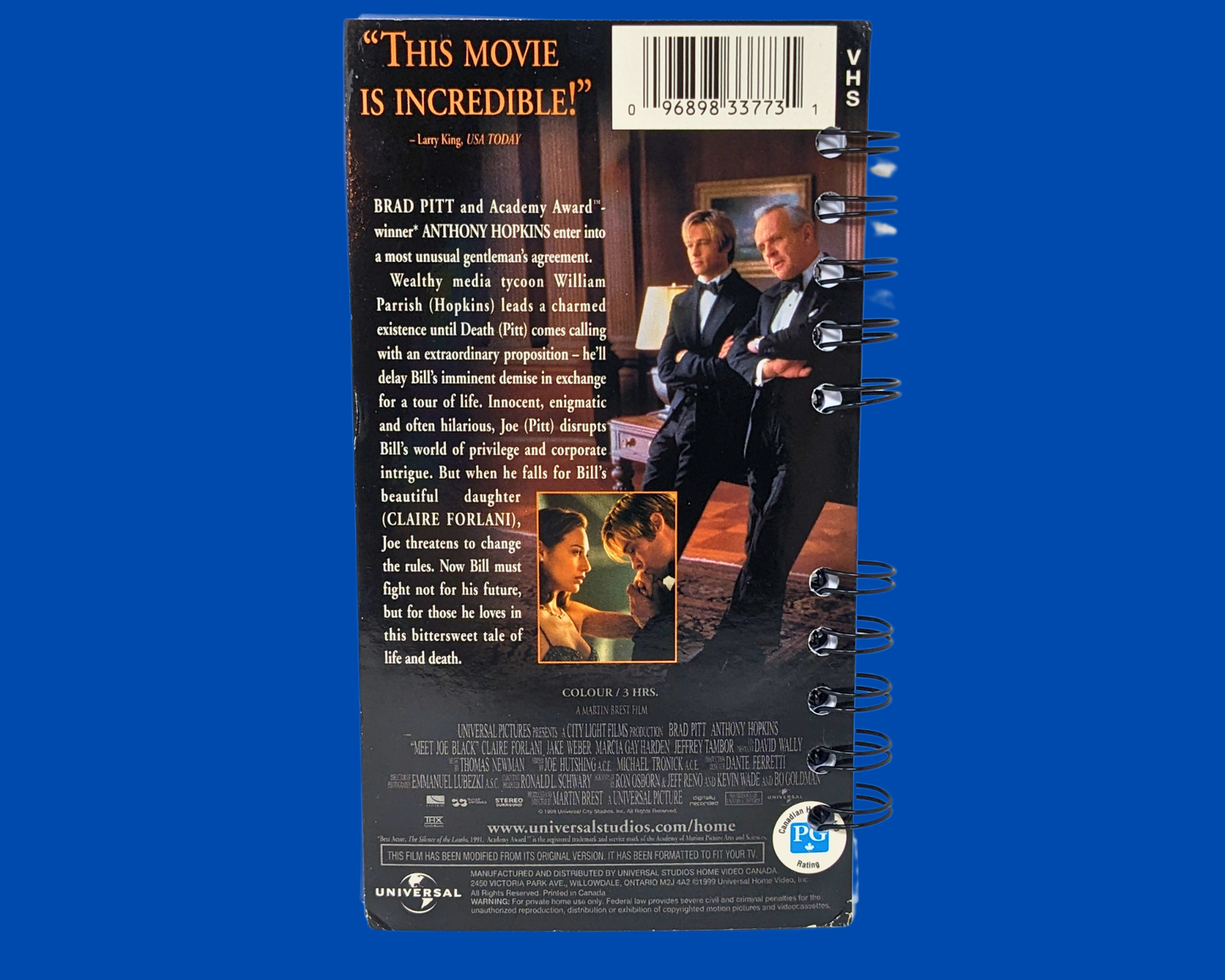 Meet Joe Black VHS Movie Notebook