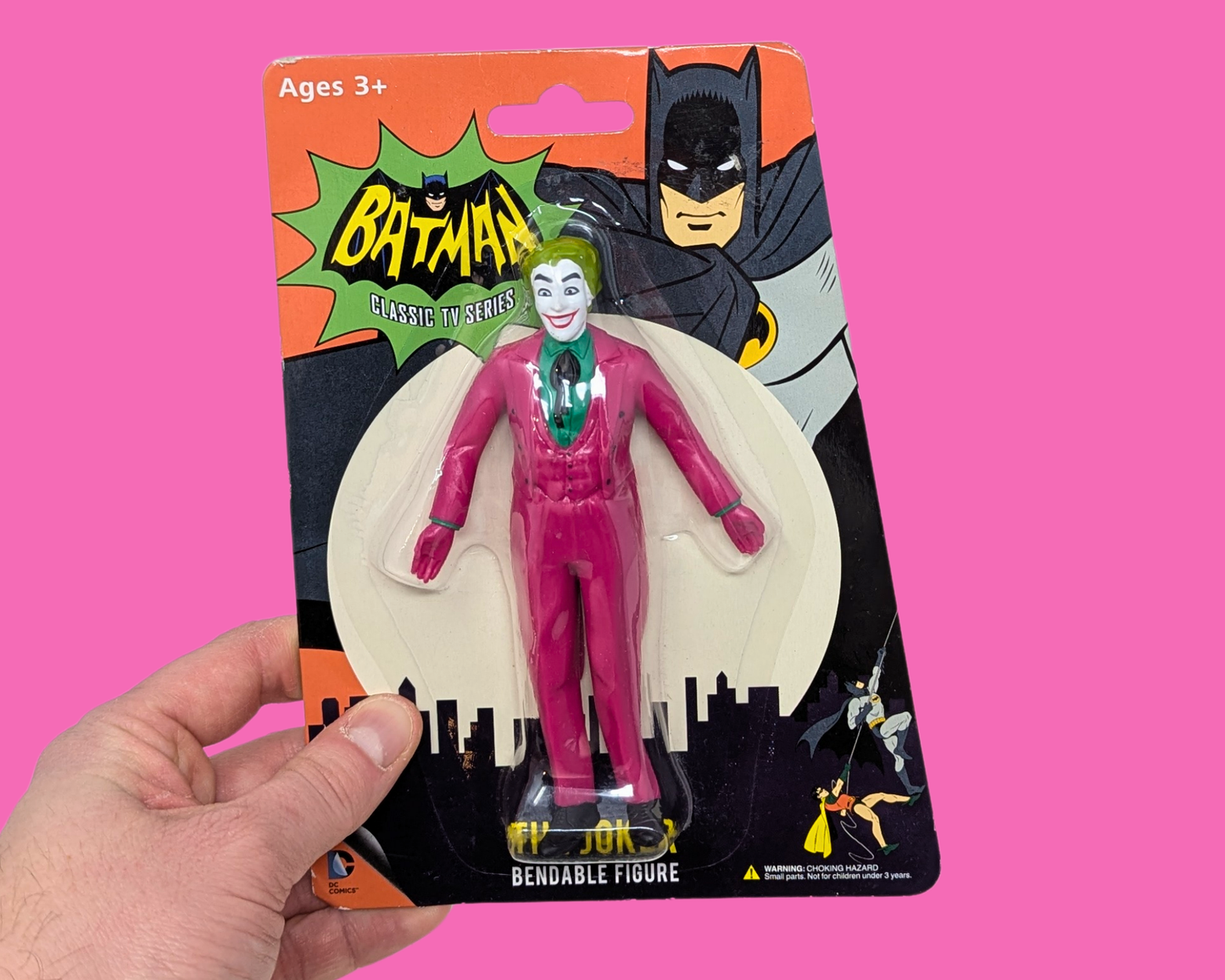 Y2K Collectible Sealed Batman Classic TV Series The Joker Bendable Figure