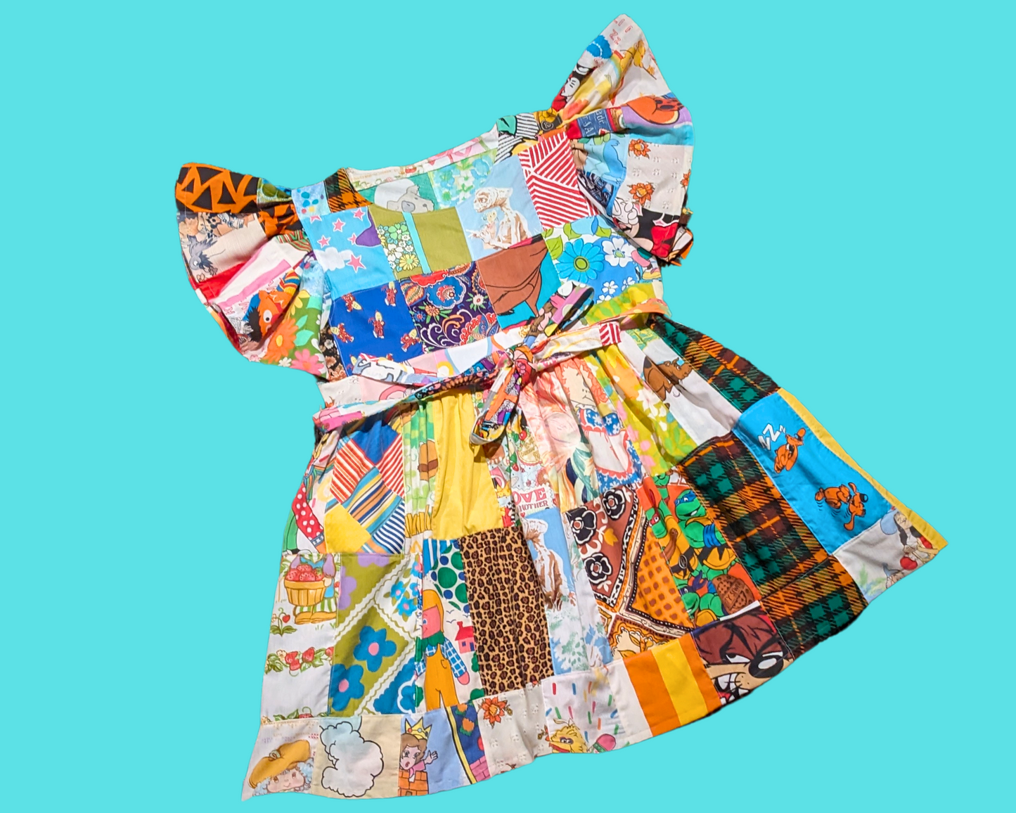 Handmade, Upcycled Patchwork Dress Size XL