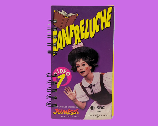 Franfreluche VHS Movie Notebook