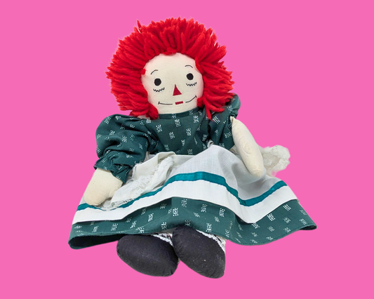 Vintage 1980's Raggedy Ann Small Doll