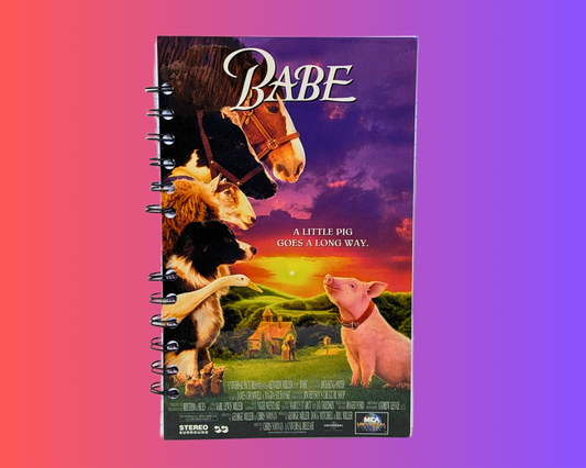 Babe VHS Movie Notebook