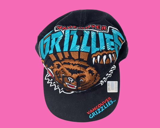 Vintage 1994 Basketball  Vancouver Grizzlies Cap, One Size Fits All