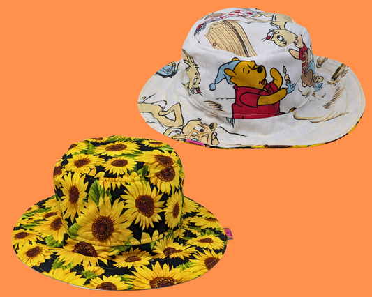 Winnie the Pooh, Walt Disney Reversible Bucket Hat