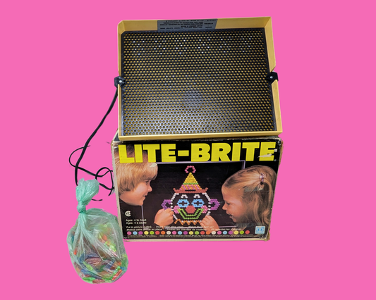 Vintage 1980's Lite Brite Game, with Accessories and Original Packaging