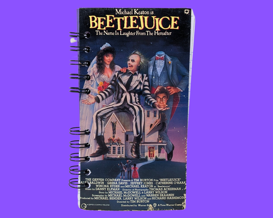 Beetlejuice VHS Movie Notebook
