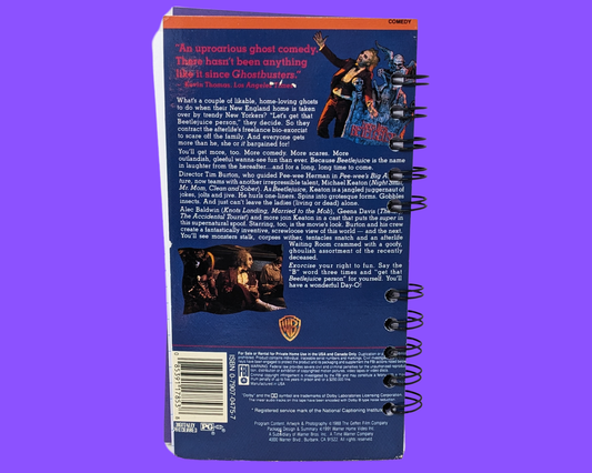 Beetlejuice VHS Movie Notebook