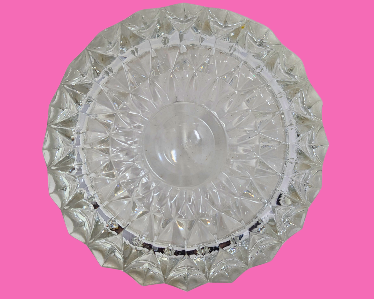 Vintage 1980's Glass Ashtray