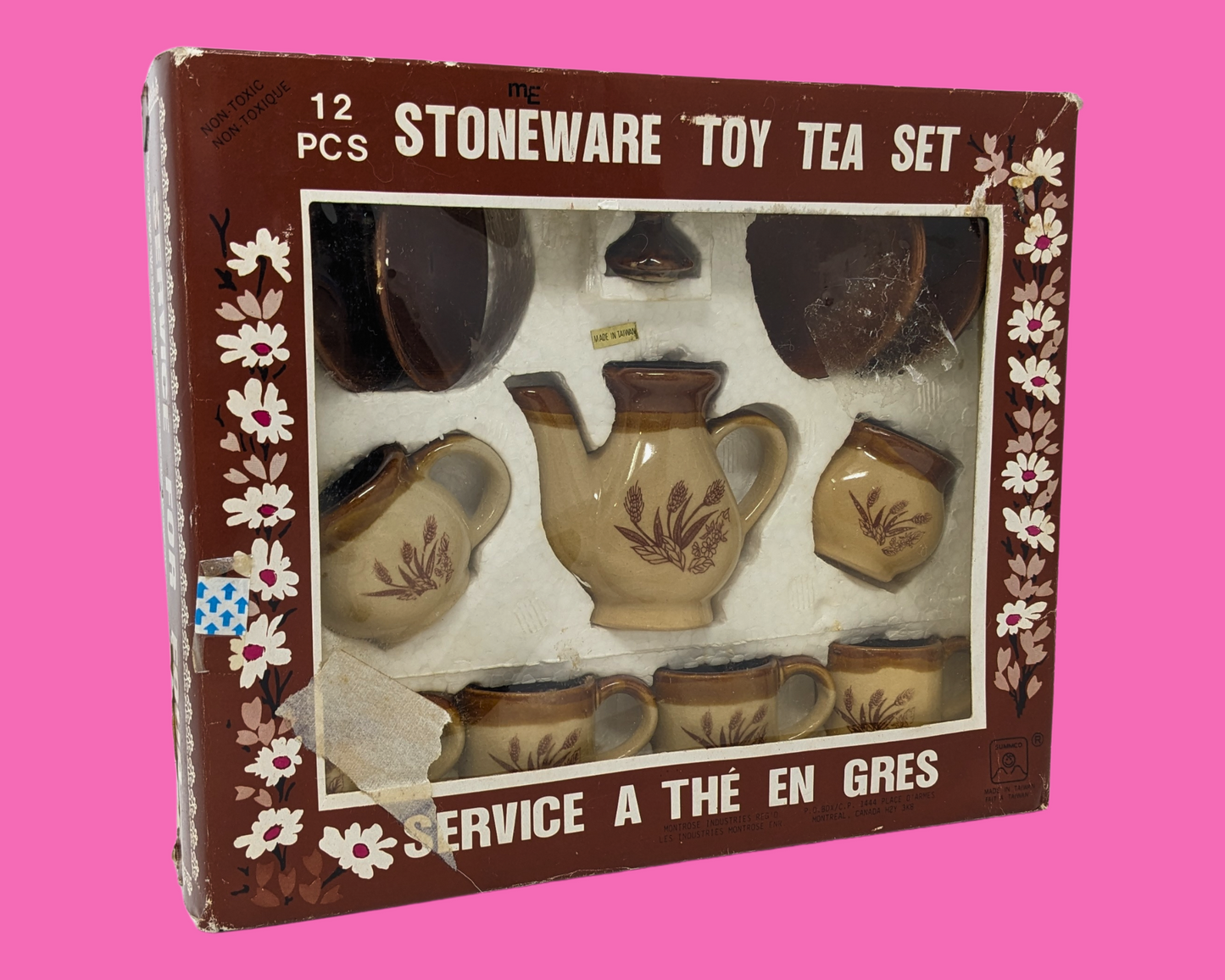 Vintage 1980's Adorable Tea Set in Original Packaging