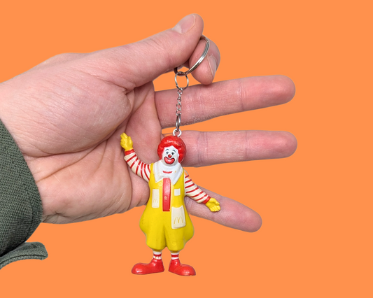 Handmade, Upcycled Ronald McDonald Toy Keychain