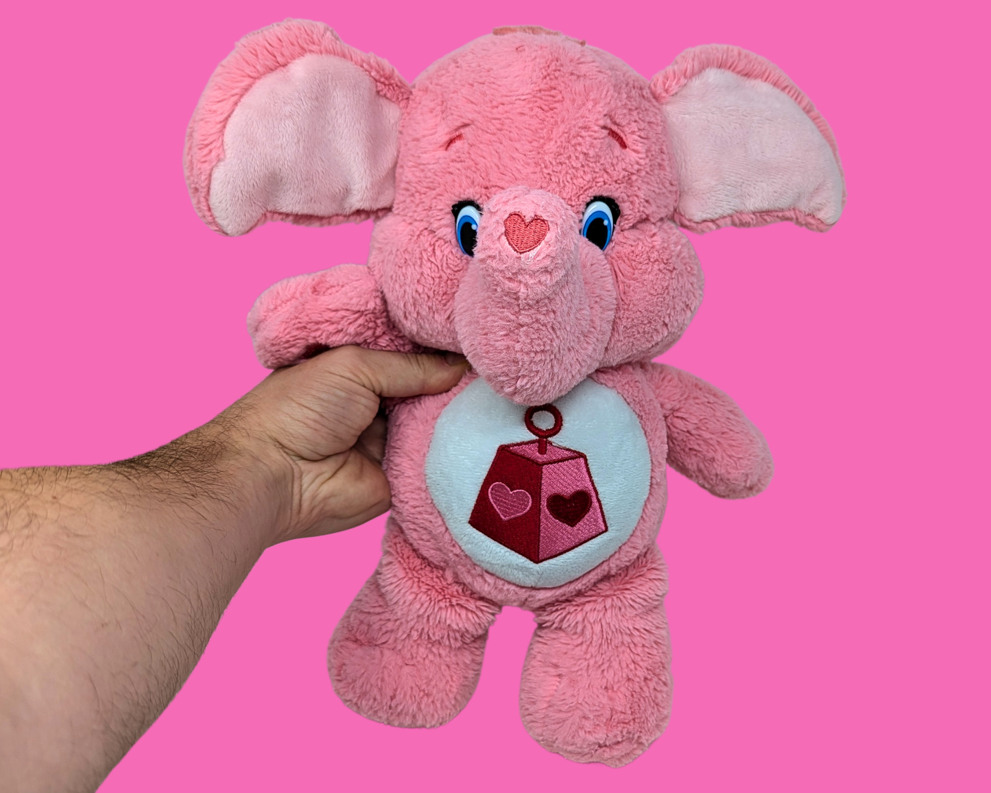 Vintage 1980's Pink Elephant Care Bear Plushie