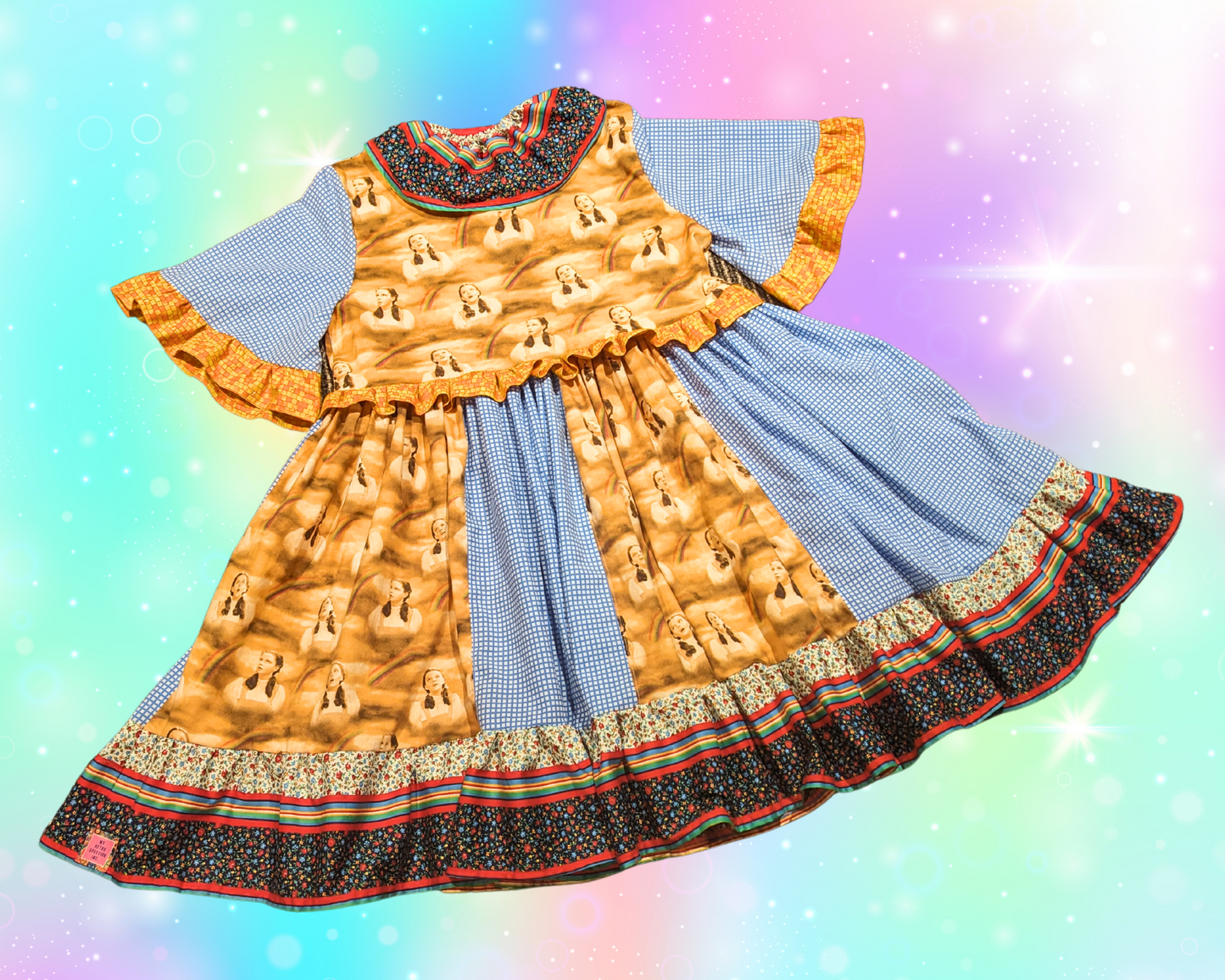 Handmade, Upcycled The Wizard of Oz Dress L-XL