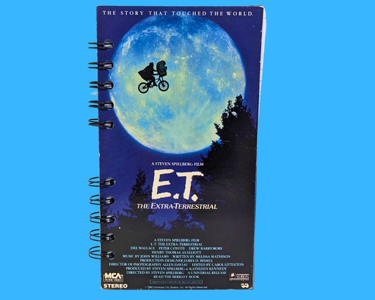 E.T The Extra Terrestrial VHS Movie Notebook