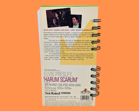 Harum Scarum VHS Movie Notebook