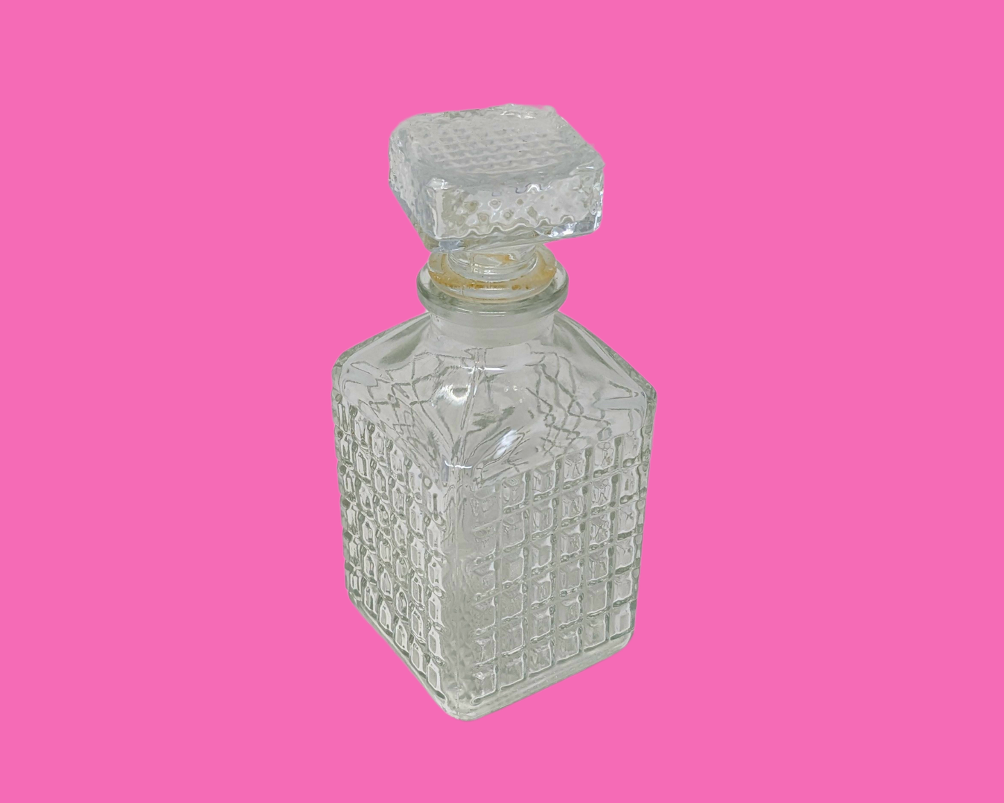 Vintage 1960's Small Glass Decanter Bottle