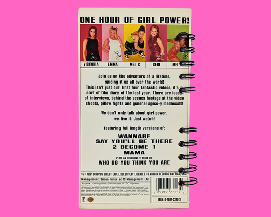 The Spice Girls, One Hour of Girl Power VHS Movie Notebook