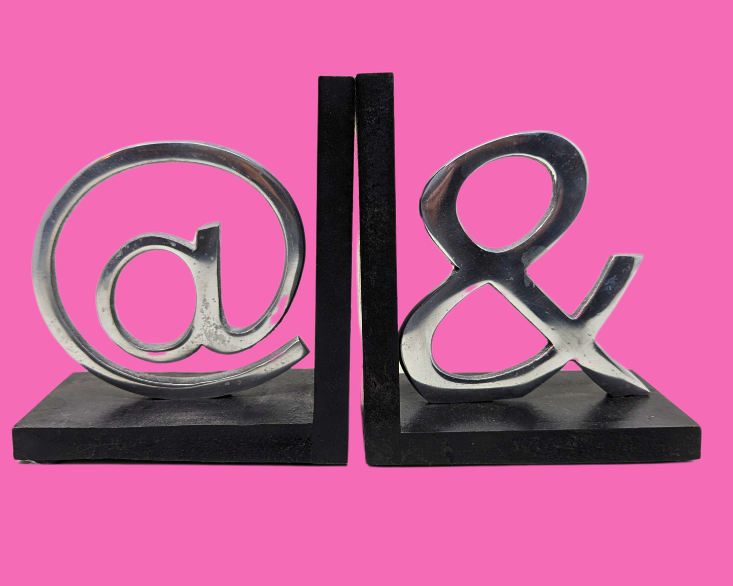 Bookends Signs @ and &