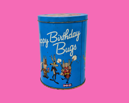 Vintage 1980's 50th Anniversary, Happy Birthday Bugs Tin Box