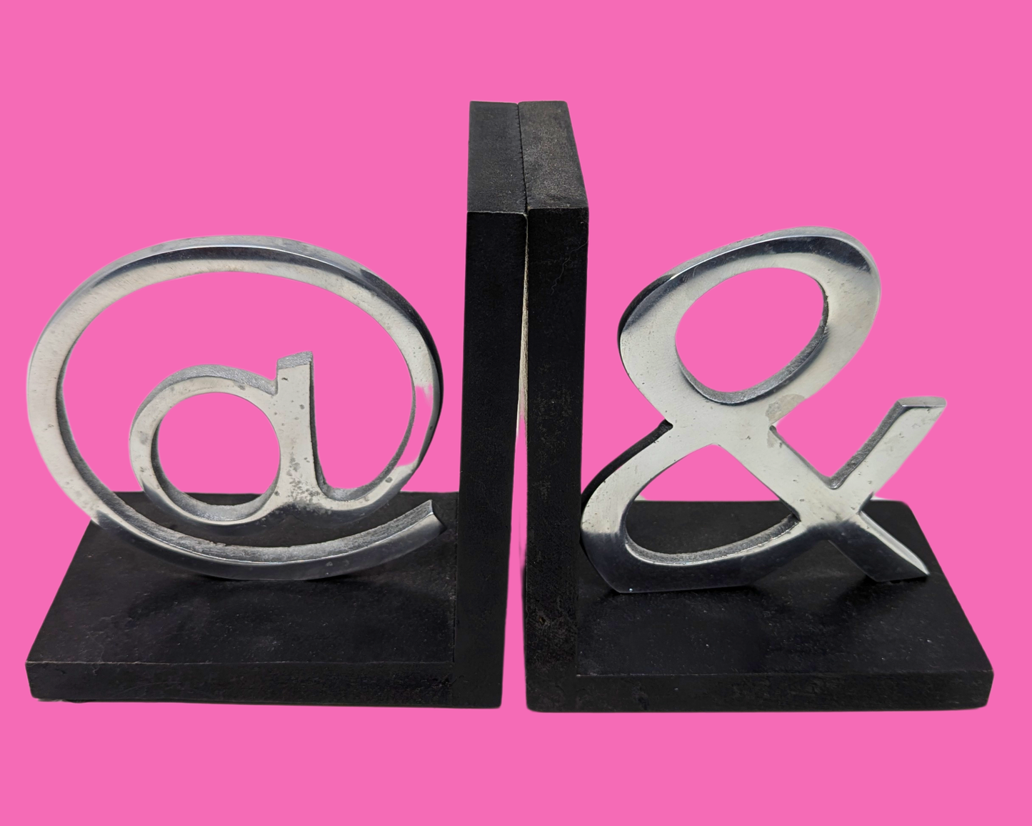 Bookends Signs @ and &