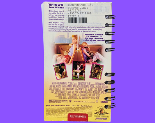 Uptown Girls VHS Movie Notebook